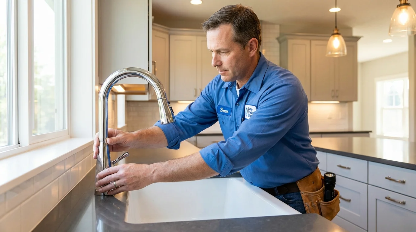 Kitchen faucet installation by Johns Plumbing LLC in Charleston