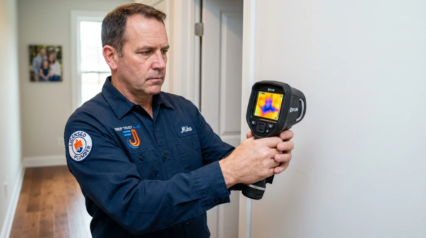 Thermal imaging leak detection by Johns Plumbing LLC in Charleston